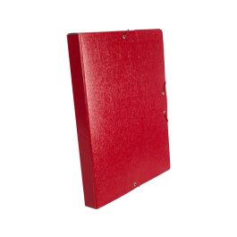 Carpeta Proyectos Liderpapel Folio Lomo 30 mm Carton Gofrado Roja