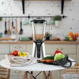 Jocca AAANN43725 Licuadora 350 W con Recipiente de Vidrio 1 L y Botella de 600 ml - Negra