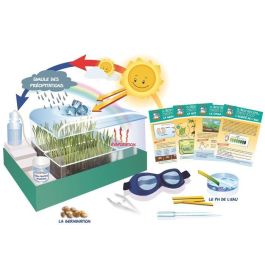 HOLA MAESTRO Érase una vez Nuestra Tierra Biosfera Kit para crear una biosfera, observar ciclo del agua, 15 tarjetas, 10 experimentos - Hecho en Francia