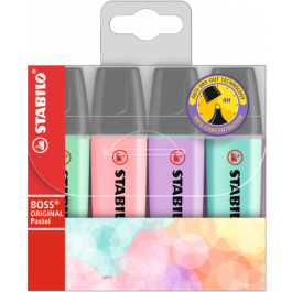 Stabilo Rotulador Boss Fluorescente Pastel Estuche 4 Unidades Colores Surtidos Trazo 2-5 mm Precio: 4.49999968. SKU: B154FHF8JT