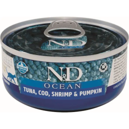 Farmina N&D Cat Ocean Atun Bacalao Calabaza 30x70 gr Precio: 44.902. SKU: B138L7APP3