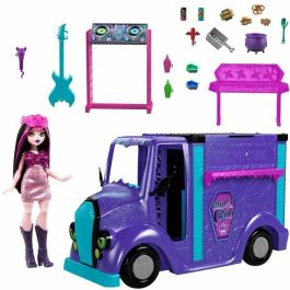 Monster High Autobús Blood-sational Rock-Set con Muñeca y Autobús HXH83