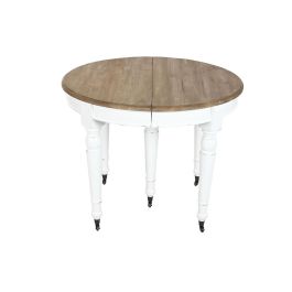Mesa de Comedor Home ESPRIT Blanco Abeto 100 x 100 x 78 cm