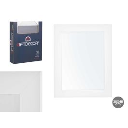 Espejo 38x48 cm marco blanco Giftdecor - Madera MDF y vidrio (6 Unidades) Espejo 38x48 cm marco blanco Giftdecor - Madera MDF y vidrio (6 Unidades)