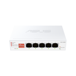 Asus 90IG09Z0-MO3B00 Switch No Administrado 2.5G Ethernet Puertos 5, Blanco