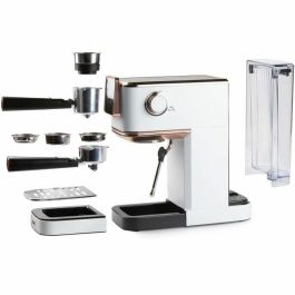 Domo DO746K Cafetera Espresso 3 en 1 - 1350 W - 20 Bares - Blanco/Rosa