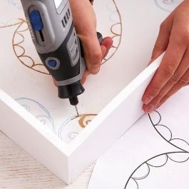 Dremel 105 Lote de 3 Fresas Grabado Detallado, Tallado y Desgarrado Ø 0.8mm para Madera, Fibra de Vidrio, Plástico y Metales Blandos