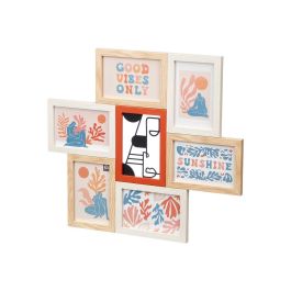 Portafotos múltiple para 6 fotos 10x15 cm, madera MDF y metal, Giftdecor (6 Unidades) Portafotos múltiple para 6 fotos 10x15 cm, madera MDF y metal, Giftdecor (6 Unidades)