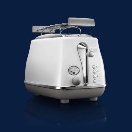 DELONGHI CTOC2103.W Tostadora 900 W con 2 ranuras, Blanco