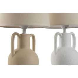 Lampara Sobremesa Romantico DKD Home Decor Blanco Beige 20 x 36 x 20 cm (2 Unidades) Lampara Sobremesa Romantico DKD Home Decor Blanco Beige 20 x 36 x 20 cm (2 Unidades)