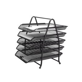 Q-connect Bandeja sobremesa kf18474 metálica rejilla negro 5 bandejas movibles 350x275x375 mm Precio: 45.50000026. SKU: B1A2HGT42P