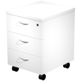 Artexport Cajonera Presto 3 Cajones con Ruedas, Guías Metálicas y Cerradura, Blanco Precio: 144.50000048. SKU: S8401423