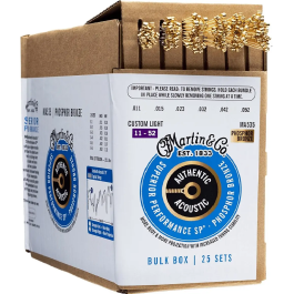 Martin Cuerdas Guitarra Acústica MA535 P.Bronze .011 .052 Bulk Box - 25 Juegos Precio: 127.89000015. SKU: B1FEHSFDLV