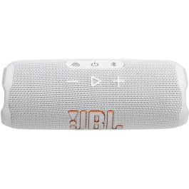 JBL Flip 7 Altavoz Bluetooth 35W con AI Sound Boost y Auracast, Resistente al Agua IP68, Blanco