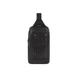 Monospalla, Cuero, Mochila de cuero, Negro, Bandolera mono, Para hombres, 19 x 32 x 8 cm Precio: 161.49999954. SKU: B17GZJD4C2