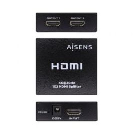 Aisens Duplicador Hdmi 4K@30Hz 1x2 Con Alimención Negro Aisens Duplicador Hdmi 4K@30Hz 1x2 Con Alimención Negro