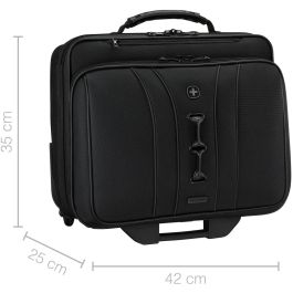 Wenger Legacy Black Series Bandolera para portátil de 15.6 pulgadas con bolsillo para tableta Negro