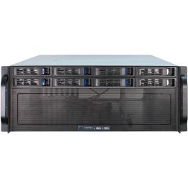 Inter-Tech 4U-4408 - Chasis Rack Servidor 4U para Placas Base ATX, EATX, micro ATX, Mini-ITX, SSI EEB - Negro/Plata