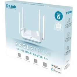 D-Link Router Inalámbrico R15/E EAGLE PRO AI AX1500 WiFi 6 con 4 Antenas y Velocidad de 1500Mbps