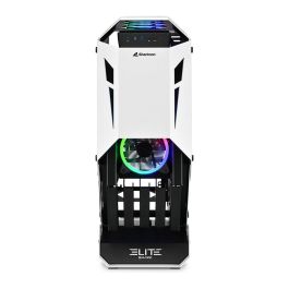 Sharkoon ELITE SHARK CA700 Torre PC Negro Blanco con Panel de Vidrio Templado