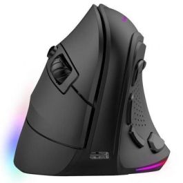 Mars Gaming MM-SK Ratón Gaming Vertical Inalámbrico Tri-Mode (BT/2.4GHz/Cable), 8400 DPI, 9 Botones Programables, RGB, Multiplataforma