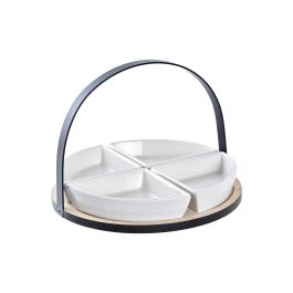 Tabla Aperitivo Loft DKD Home Decor Negro Natural 21.5 x 14 x 21.5 cm Set de 5 Precio: 9.78999989. SKU: S3037248