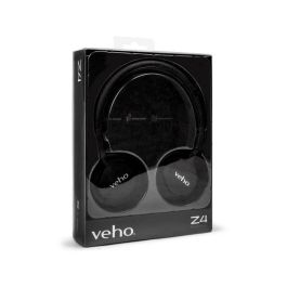 Veho Z-4 Auriculares Supraaurales 50mm con Micrófono y Control Remoto, Diseño Plegable, Almohadillas Suaves y Graves Potentes.