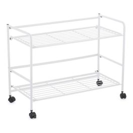 Estantería Plegable de 2 Niveles 67x30x44.8 cm - Confortime Estantería Plegable de 2 Niveles 67x30x44.8 cm - Confortime