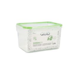 Fiambrera Quid Greenery 2,8 L Transparente Plástico (4 Unidades) (Pack 4x)