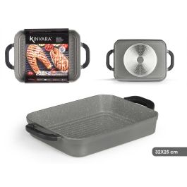 Kinvara Asador Hondo de Aluminio Gris 32x25 cm Antiadherente para Inducción, Gas, Vitrocerámica y Eléctrica (6 Unidades) Precio: 131.50000006. SKU: B1ESXQM9WH