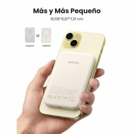 Ugreen 25207 Batería Externa Magnética 5000 mAh Qi 15W y PD 15W USB-C Compatible iPhone/Galaxy Negro