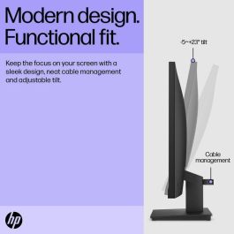 HP V24i G5 Monitor FHD de 23.8 Pulgadas (60.5 cm), Pantalla Nítida para Productividad Diaria en Oficina y Estudio, Diseño Elegante