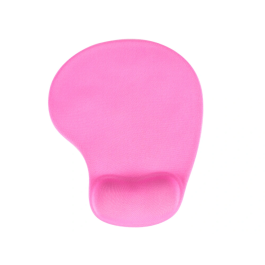 Q-connect Alfombrilla para Ratón con Reposamuñecas de Gel Color Rosa 190x230x20 mm