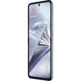 Motorola razr 60 + Buds Loop Swarovski Edition, Teléfono Plegable 6.9" P-OLED, 8GB RAM, 256GB, 50MP, Azul
