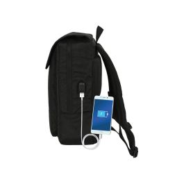 Mochila Safta Con Solapa Portatil 13,3'' + Usb Real Betis Balompie Premium 390x290x120 mm