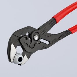 Knipex 86 01 300 Zangenschlüssel Tenaza Llave, Ajustable, Mango Rojo Plástico, 300mm, Ancho 17mm, Grosor Mandíbula 9.5mm