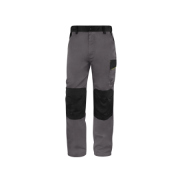 Deltaplus Pantalón de Trabajo Panostyle Cintura Ajustable 5 Bolsillos Gris Verde Talla 3XL Norma EN 14404 EN ISO 13688