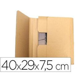 Caja Para Embalar Libros Q-Connect Carton Reciclado Canal Simple 3 mm Color Kraft 400x290x75 mm 5 unidades Precio: 11.495000483999998. SKU: B19GTQ7B3G