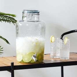 Cook Concept Dispensador Bebida 10 L Cocktail Lounge con Grifo Autoservicio y Decoración en Relieve