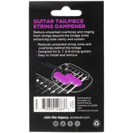 Ernie Ball Mutador Cuerdas - String Dampener Guitar Tailpiece para Mejorar Claridad y Sustain