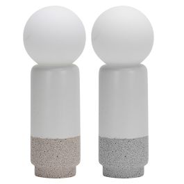 DKD Home Decor Lámpara Sobremesa Urban Bicolor Cerámica Cristal 10 x 26 x 10 cm (4 Unidades) Precio: 50.49999977. SKU: B1DGFTX2QK