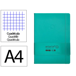 Antartik Cuaderno A4 Tapa Dura Hojas Cuadriculadas Turquesa 100 Hojas 80gr FSC Precio: 11.49999972. SKU: B19M5V2GXF
