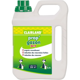 Clairland CLAIRGAZ2500 Abono Líquido para Césped 3 en 1 Concentrado 2.5 L Precio: 80.94999946. SKU: B1A2DBSNGK