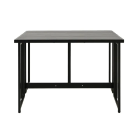 FERRET Mesa de Jardín Plegable de Metal para 4 Personas, Dimensiones 98 x 80 x 72 cm