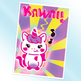 Canal Toys AIR 015 Kit de Creación de Carteles con Aerógrafo Electrónico, Plantillas y Rotuladores