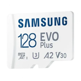 Samsung Tarjeta de Memoria EVO Plus 2023 128GB microSDXC Clase 10 A2 V30 con Adaptador 160MB/s MB-MC128SA/EU