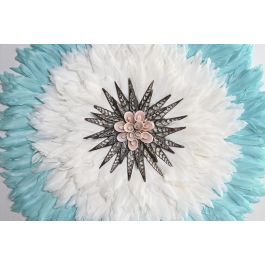 DKD Home Decor Balines Decoracion Pared Blanco Negro 60 x 60 cm (2 Unidades)