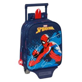 Mochila Escolar con Ruedas Spider-Man Neon Azul marino 22 x 27 x 10 cm Precio: 17.5000001. SKU: B16Z94MQRH