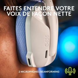 Logitech -G435 LIGHTSPEED Wireless Gaming Headset - BLANCO - Bluetooth liviano con micrófono incorporado para Dolby Atmos, PC, PS4, PS5, Mobile Logitech -G435 LIGHTSPEED Wireless Gaming Headset - BLANCO - Bluetooth liviano con micrófono incorporado para Dolby Atmos, PC, PS4, PS5, Mobile