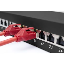 Digitus Patchpanel 1HE 24-Port Cat6a Apantallado Negro